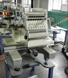 Mixed flat 9 Needle Single Head Embroidery machine for Sweat Suits / Pet Apparel