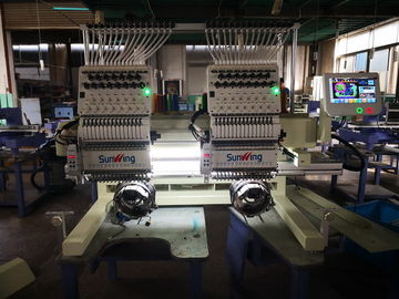 Multi - Languages Two Head Embroidery Machine For Hat  Max Speed 1200rpm