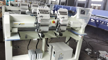 9 / 12 / 15 Needle Cap Embroidery Machine , Cloth Embroidery Machine With Servo Motor