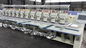 White Business Flat Embroidery Machine With Auto Cutter 12 Colors